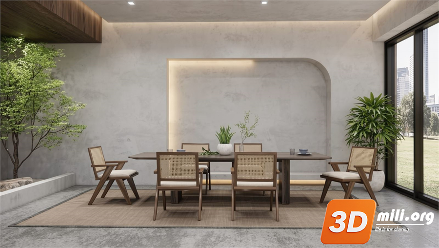 Dining Table Set Skp Files
